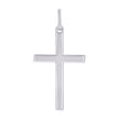 925 Sterling Silver Unisex Without CZ Cross Religious Charm Pendant