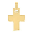 925 Sterling Silver Yellow-tone Unisex Without CZ Cross Religious Charm Pendant