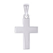 925 Sterling Silver Unisex Without CZ Cross Religious Charm Pendant