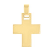 925 Sterling Silver Yellow-tone Unisex Without CZ Cross Religious Charm Pendant
