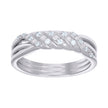 925 Sterling Silver Womens Cubic-Zirconia Twisted Fashion Engagement Ring Size 6 - SLV-136525