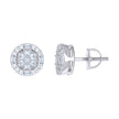 925 Sterling Silver Womens 0.12ct Round 0.51ct Baguette Moissanite Fashion Stud Earrings 