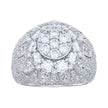 925 Sterling Silver Mens 6.52ct Moissanite Fashion Ring Size 10
