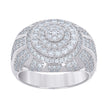 925 Sterling Silver Mens 2.45ct Moissanite Fashion Ring Size 12 - SLV-137057