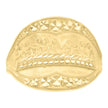 10kt Yellow Gold Womens Last Supper Religious Ring