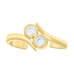 10kt Yellow Gold Womens Cubic-Zirconia Fashion Toe Ring