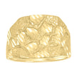 10kt Yellow Gold Mens Nugget Fashion Ring