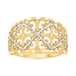 10kt Two-tone Gold Womens Fashion Ring
