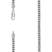 925 Sterling Silver Hollow Franco Chain Rhodium 120 4.3mm-16 - SLV-141315