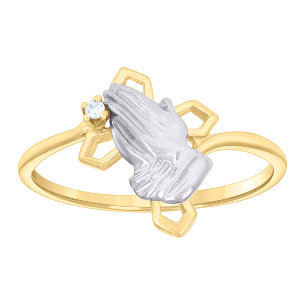 14Kt Gold Cz Ring