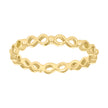 14kt Yellow Gold Womens Infinity Love Ring