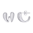 925 Sterling Silver Womens Teardrop Fashion Stud Earrings