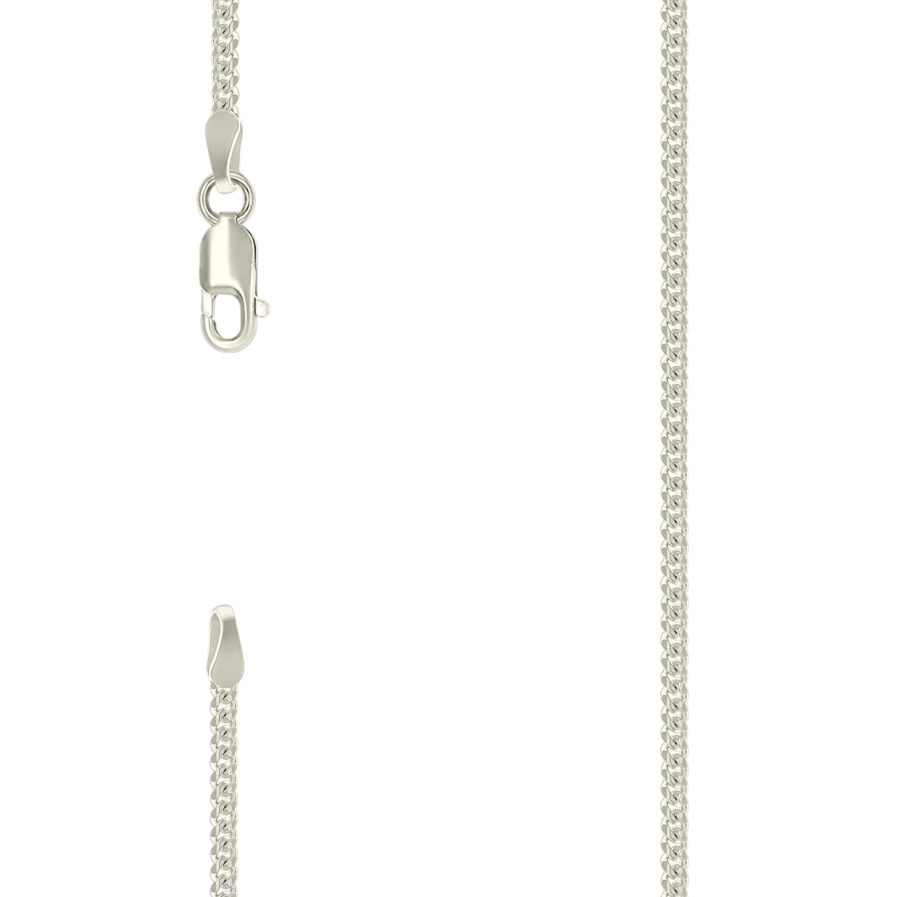 925 Silver Solid Miami Cuban Chain 2mm