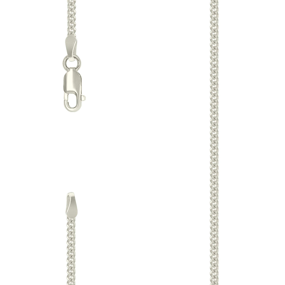 925 Silver Solid Miami Cuban Chain 2mm