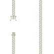 925 Sterling Silver Solid Miami Cuban Chain Silver 180 6.3mm-22