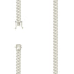 925 Sterling Silver Solid Miami Cuban Chain Silver 200 7mm-24