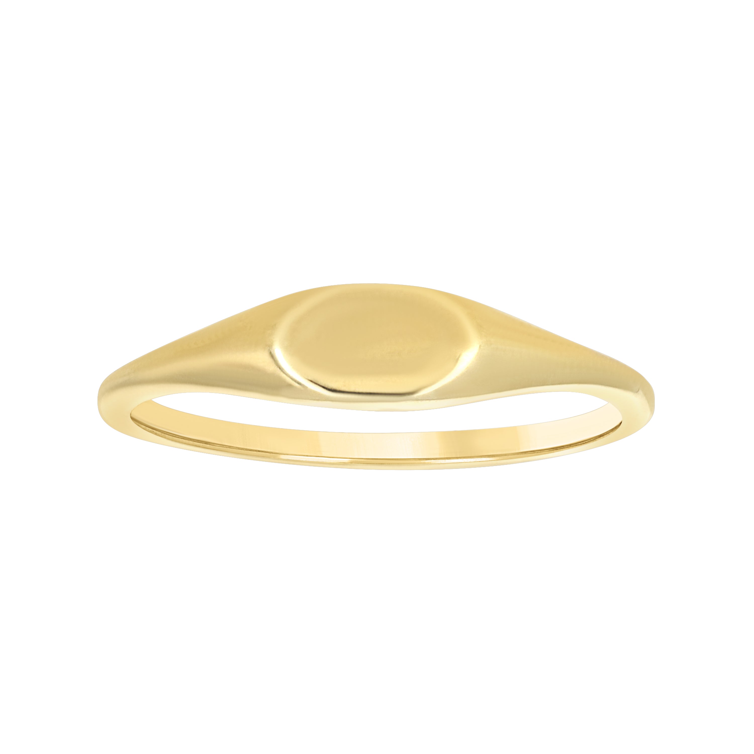 10kt Yellow Gold Womens Signet Ring