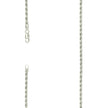 925 Sterling Silver Solid Rope Chain Silver 070 3.5mm-22