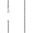 925 Sterling Silver Solid Rope Chain Rhodium 100 4.5mm-9