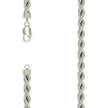925 Sterling Silver Solid Rope Chain Silver 170 7.5mm-24
