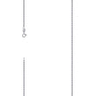 925 Sterling Silver Solid Rope Chain Rhodium 025 0.5mm-20