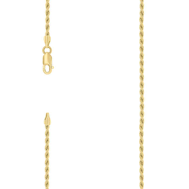 925 Silver Solid Rope Chain 2mm