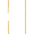 925 Sterling Silver Solid Rope Chain Yellow 100 4.5mm-7