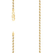 925 Sterling Silver Solid Rope Chain Two Tone 050 2.5mm-9