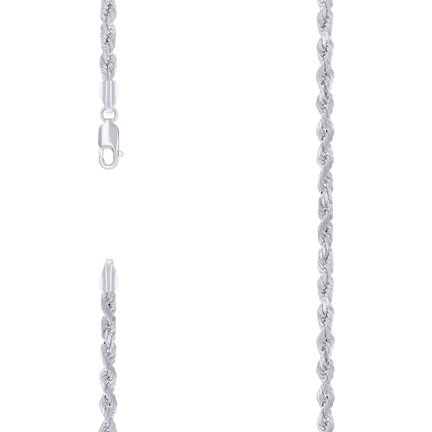 925 Silver Hollow Rope Chain 4mm