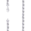 925 Sterling Silver Hollow Rope Chain Rhodium 170 8.2mm-26