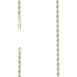 925 Sterling Silver Hollow Rope Chain Silver 060 3mm-16