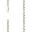 925 Sterling Silver Hollow Rope Chain Silver 120 5.3mm-18