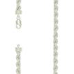 925 Sterling Silver Hollow Rope Chain Silver 150 7.5mm-20