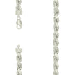 925 Sterling Silver Hollow Rope Chain Silver 170 8.2mm-24