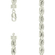 925 Sterling Silver Hollow Rope Chain Silver 210 11mm-28