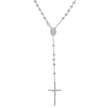 925 Sterling Silver Unisex Rosary Necklace 5mm Size 24 Inches - SLV-140658