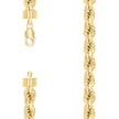 925 Sterling Silver Hollow Rope Chain Yellow 230 12mm-24