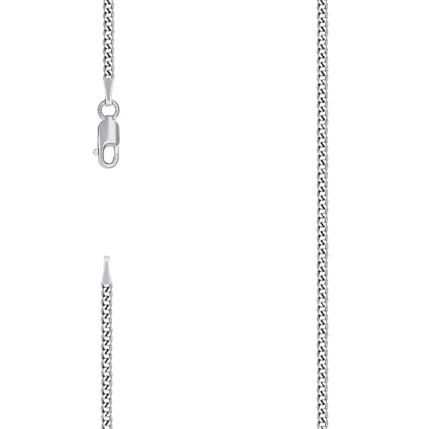 925 Silver Solid Super Flat Cuban Chain 2.3mm