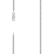 925 Sterling Silver Solid Super Flat Cuban Chain Rhodium 060 2.3mm-14 - SLV-140779