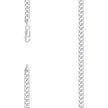 925 Sterling Silver Solid Super Flat Cuban Chain Rhodium 100 3.7mm-18 - SLV-140801