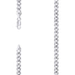 925 Sterling Silver Solid Super Flat Cuban Chain Rhodium 150 5.2mm-18 - SLV-140820