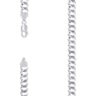 925 Silver Solid Super Flat Cuban Chain 7.2mm