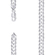925 Sterling Silver Solid Super Flat Cuban Chain Rhodium 250 8.6mm-24 - SLV-140862