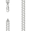 925 Silver Solid Super Flat Cuban Chain Silver 7.2mm
