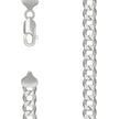 925 Sterling Silver Solid Super Flat Cuban Chain Silver 200 7.8mm-9 - SLV-141028