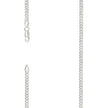 925 Sterling Silver Solid Pave Super Flat Cuban Chain Silver 080 3mm-16