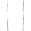 925 Sterling Silver Solid Pave Super Flat Cuban Chain Silver 120 4.7mm-22 - SLV-141090