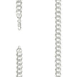 925 Silver Solid Pave Super Flat Cuban Chain Silver 7.8mm
