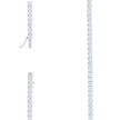 925 Sterling Silver 30.3ct Moissanite Tennis Chain 4mm Size 16 Inches - SLV-126694