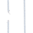 925 Sterling Silver 31.2ct Moissanite Tennis Bracelet 6mm Size 9 Inches - SLV-129096